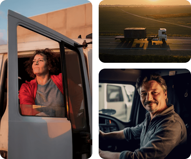 Caminhoneiros, embarcadores e transportadores